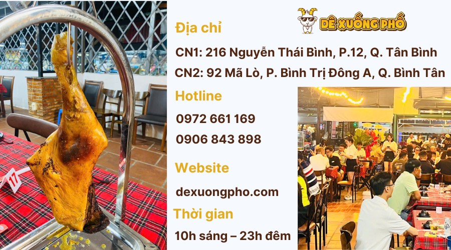 Địa chỉ thưởng thức đùi dê quay ngon tại TP.HCM – Dê Xuống Phố