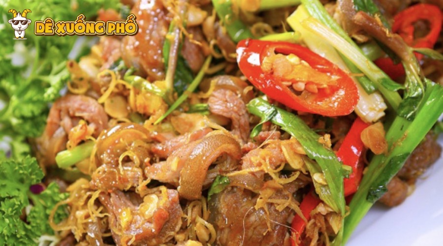 Món thịt dê xào thơm phức, mềm ngọt, đậm đà đưa cơm ai cũng thích